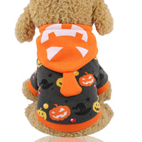 HKM-529427 Funny Halloween Pet Costumes with Adjustable Hat and Cape - Soft Cotton Material
