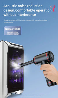 HKM-529427 Portable Handheld Car Vacuum Cleaner with Integrated Blow & Suck Functionality and Strong Suction Power