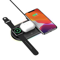 HKM-529555 15W Fast Charging Multi-Function Wireless Charger with USB Interface