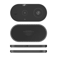 HKM-529555 15W Fast Charging Multi-Function Wireless Charger with USB Interface