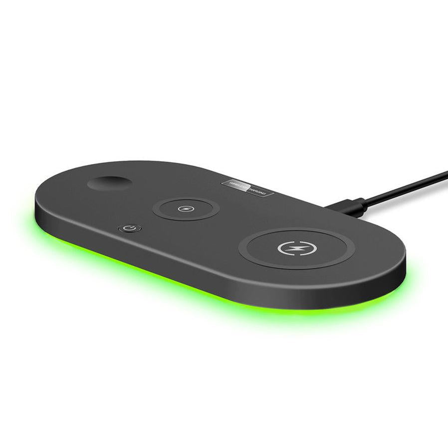 HKM-529555 15W Fast Charging Multi-Function Wireless Charger with USB Interface