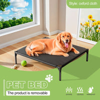 HKM-5296573 Detachable Bi-Material Pet Bed with Oxford Cloth and Breathable Mesh for Comfort and Durability