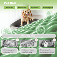 HKM-5296573 Detachable Bi-Material Pet Bed with Oxford Cloth and Breathable Mesh for Comfort and Durability