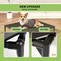 HKM-5296573 Detachable Bi-Material Pet Bed with Oxford Cloth and Breathable Mesh for Comfort and Durability