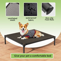 HKM-5296573 Detachable Bi-Material Pet Bed with Oxford Cloth and Breathable Mesh for Comfort and Durability
