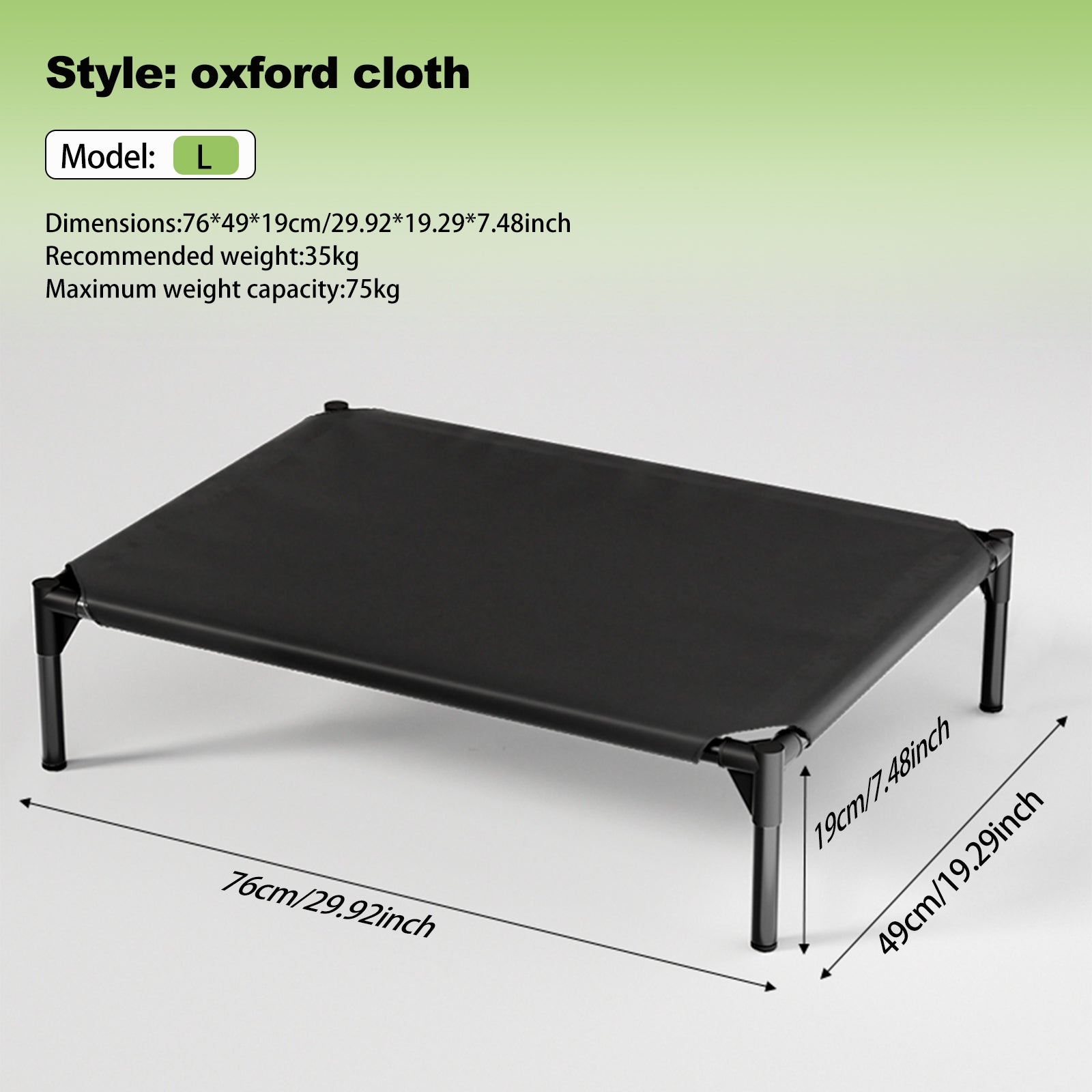 HKM-5296573 Detachable Bi-Material Pet Bed with Oxford Cloth and Breathable Mesh for Comfort and Durability