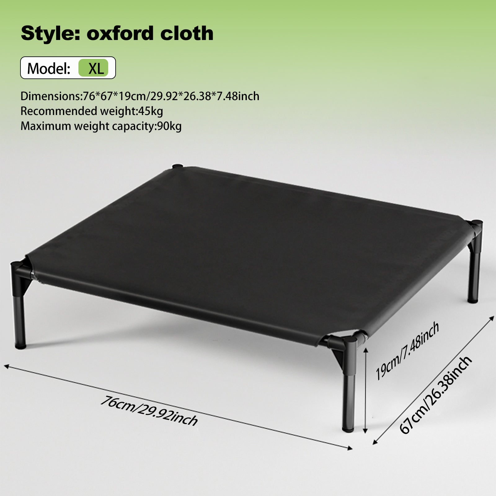 HKM-5296573 Detachable Bi-Material Pet Bed with Oxford Cloth and Breathable Mesh for Comfort and Durability