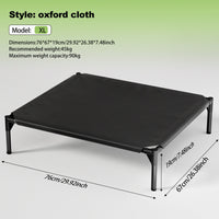 HKM-5296573 Detachable Bi-Material Pet Bed with Oxford Cloth and Breathable Mesh for Comfort and Durability