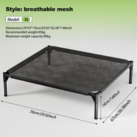 HKM-5296573 Detachable Bi-Material Pet Bed with Oxford Cloth and Breathable Mesh for Comfort and Durability