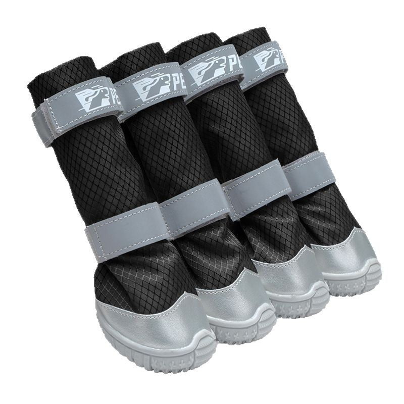 HKM-5296701 Waterproof Outdoor Dog Shoes with Reflective Stripes ¨C Easy On & Off, Non-Slip, Casual Style, Multiple Sizes Available