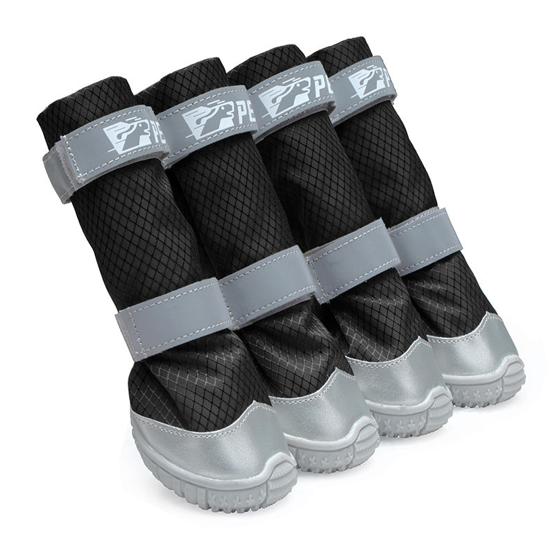 HKM-5296701 Waterproof Outdoor Dog Shoes with Reflective Stripes ¨C Easy On & Off, Non-Slip, Casual Style, Multiple Sizes Available