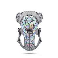 HKM-5297213 Sequined Leather Dog Vest with Traction Rope - Multiple Color Options Available