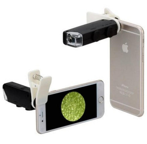HKM-529747 100X Zoom LED Microscope Magnifier for Mobile Phones with Universal Clip