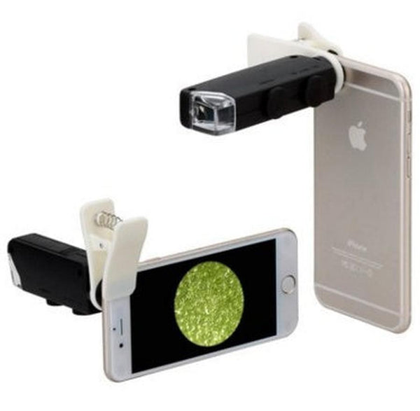 HKM-529747 100X Zoom LED Microscope Magnifier for Mobile Phones with Universal Clip