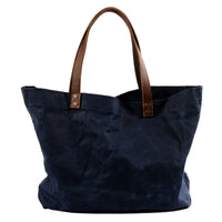 HKM-529747 Waterproof Wax Canvas Minimalist Tote Bag with Large Capacity for Men and Women
