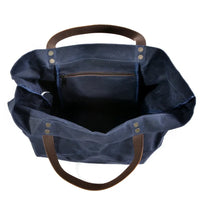 HKM-529747 Waterproof Wax Canvas Minimalist Tote Bag with Large Capacity for Men and Women