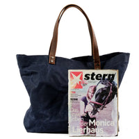 HKM-529747 Waterproof Wax Canvas Minimalist Tote Bag with Large Capacity for Men and Women