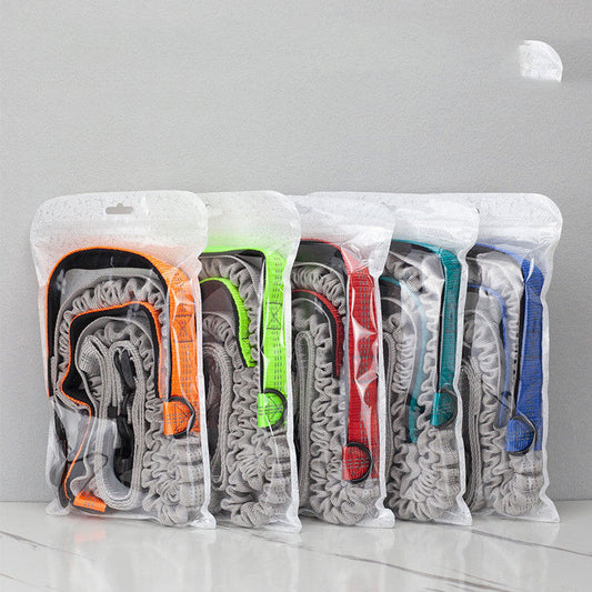 HKM-5297725 Outdoor Running Dog Leash - Adjustable Polyester with Foam Grip, Multiple Colors Available