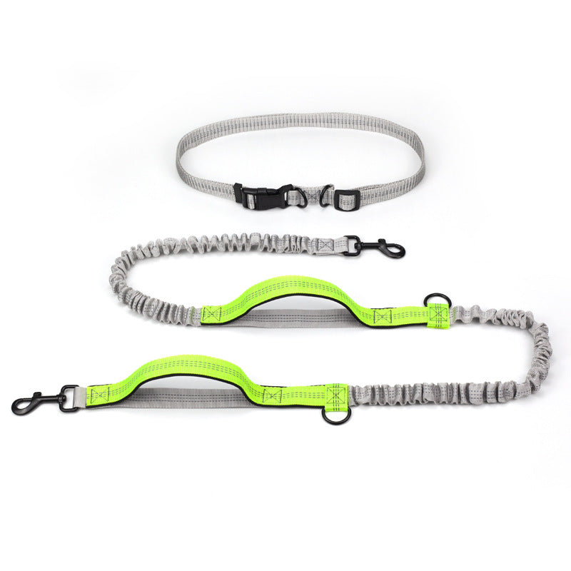 HKM-5297725 Outdoor Running Dog Leash - Adjustable Polyester with Foam Grip, Multiple Colors Available