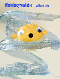 HKM-5299389 Interactive Treat Dispensing Dog Toy - Squeaky Fish-Shaped Chew Toy for Medium and Large Dogs