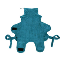 HKM-5300285 Quick-Drying Pet Bathrobe in Turquoise Green, Cotton and Polyester Blend
