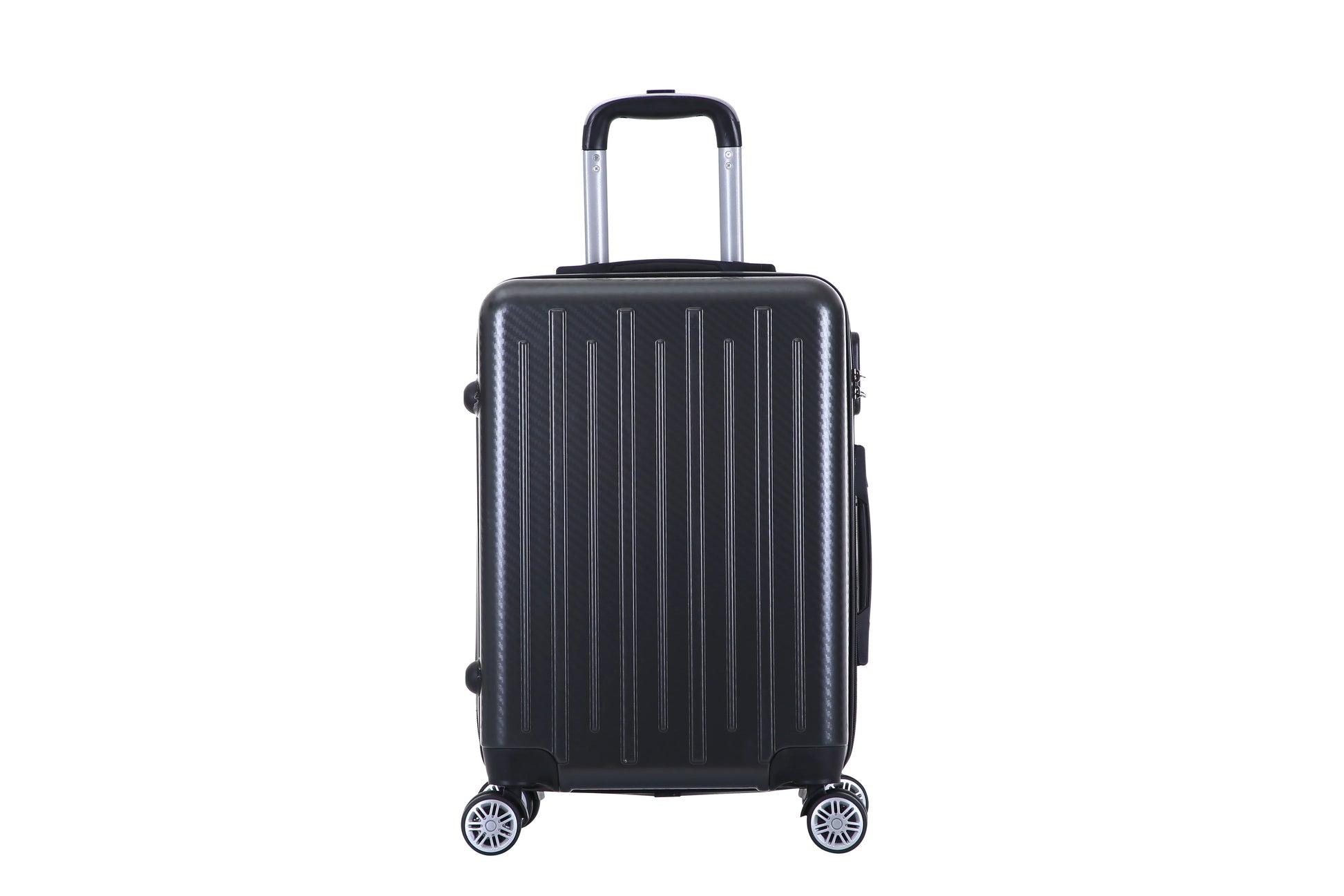 HKM-530067 Durable ABS+PC 3-Piece Luggage Set with Spinner Wheels and Handbag