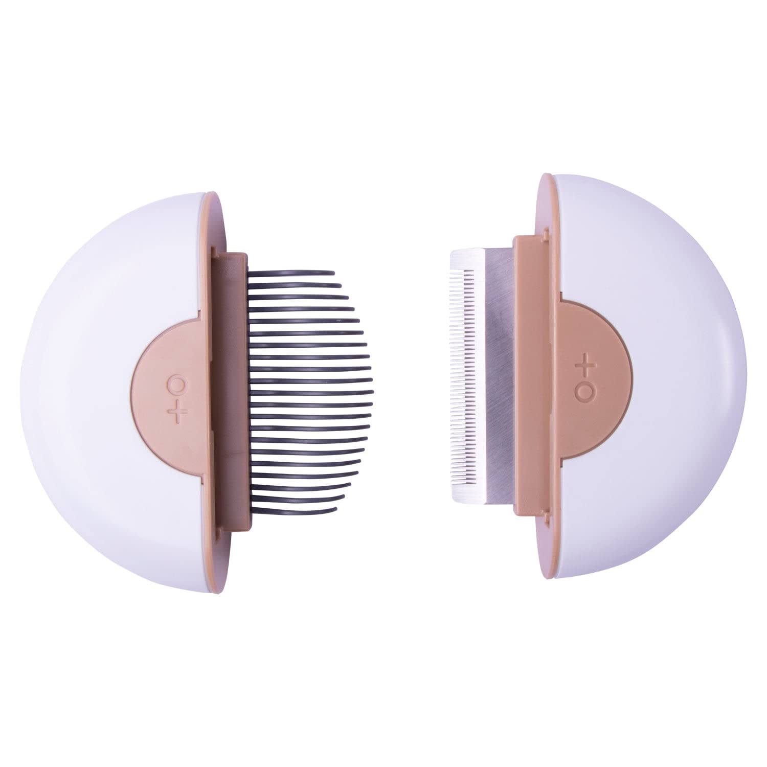 HKM-5301181 Premium Pet Grooming Comb Set for Cats and Dogs - Steel Stripping Tool & Glove for Matted Hair Removal