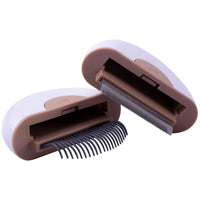 HKM-5301181 Premium Pet Grooming Comb Set for Cats and Dogs - Steel Stripping Tool & Glove for Matted Hair Removal
