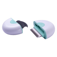 HKM-5301181 Premium Pet Grooming Comb Set for Cats and Dogs - Steel Stripping Tool & Glove for Matted Hair Removal