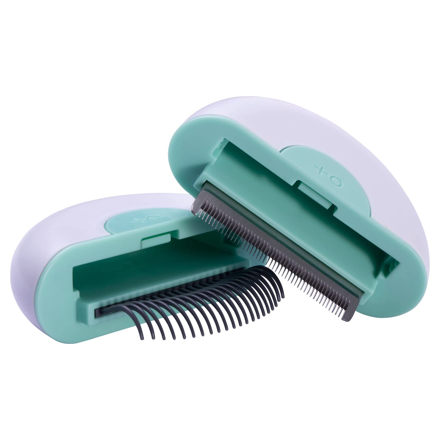 HKM-5301181 Premium Pet Grooming Comb Set for Cats and Dogs - Steel Stripping Tool & Glove for Matted Hair Removal