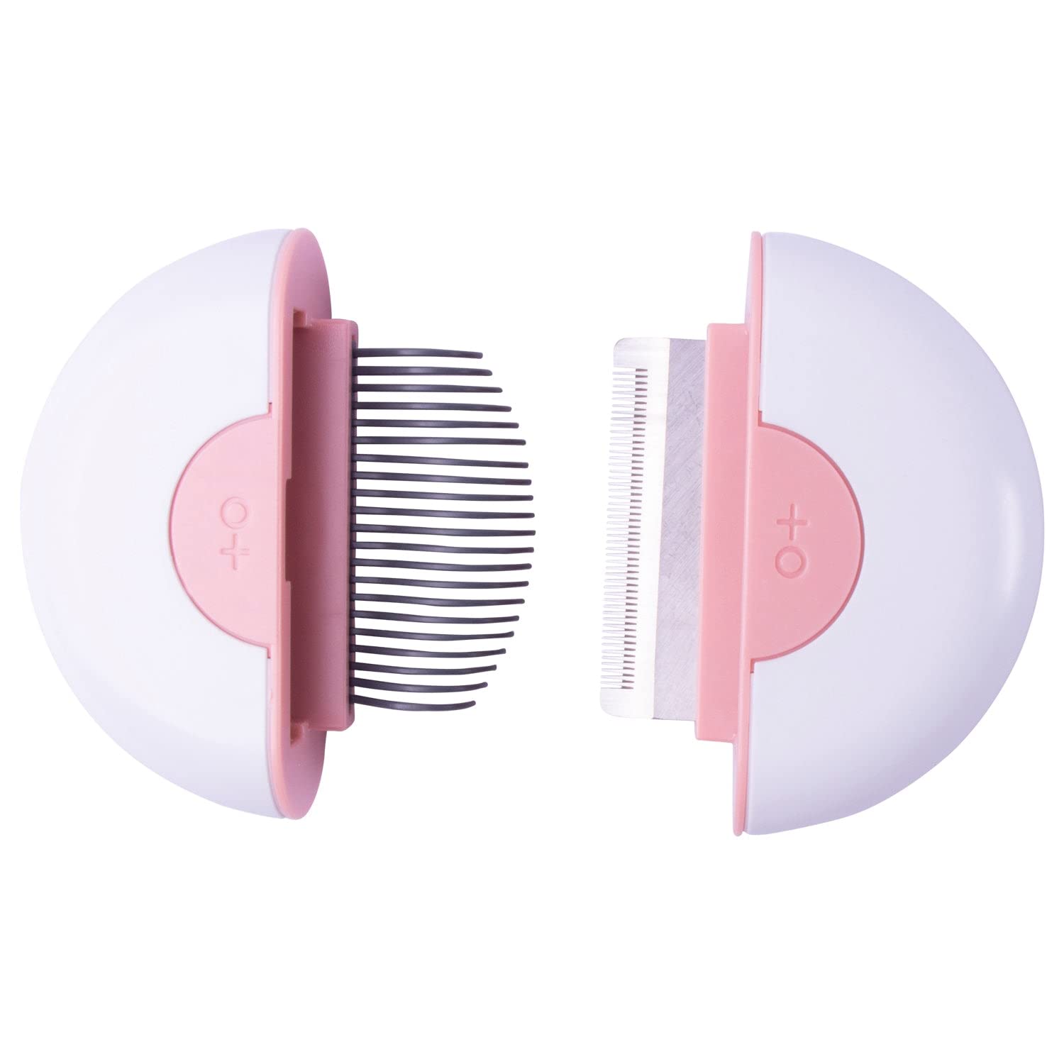 HKM-5301181 Premium Pet Grooming Comb Set for Cats and Dogs - Steel Stripping Tool & Glove for Matted Hair Removal