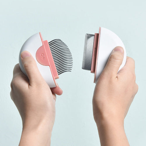 HKM-5301181 Premium Pet Grooming Comb Set for Cats and Dogs - Steel Stripping Tool & Glove for Matted Hair Removal
