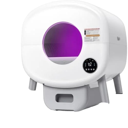 HKM-530131 Eco-Friendly Self-Cleaning Cat Litter Box for Multiple Cats with Smart App Control and Quiet Operation - 76L Capacity