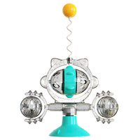 HKM-5301693 Colorful Cat Toy Pinwheel with Sucker and Leaky Ball