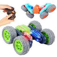 HKM-530259 Double-Sided Swing Arm RC Stunt Car with LED Flash Light, 2.4GHz 360 Rotation Remote Control Truck for Kids