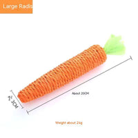 HKM-5304509 Carrot-Shaped Cat Scratch Board for Kittens - Molar Toy Made from Paper