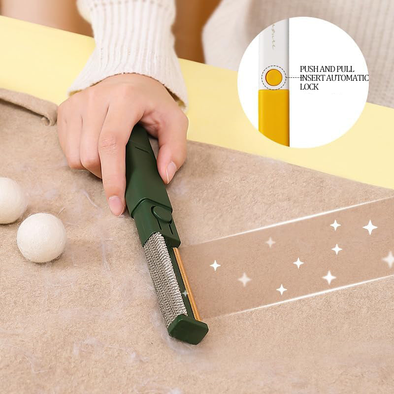 HKM-5305149 Clothes and Pet Hair Removal Brush with Long Handle for Easy Cleaning