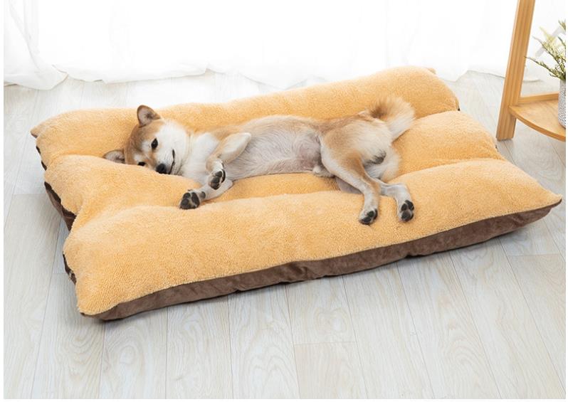 HKM-5305533 Removable and Washable Dog Cushion with Bite Resistant Fabric - Breathable Pet Sleeping Pad for Large Dogs