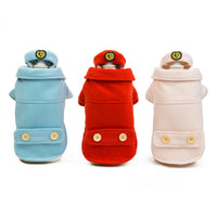 HKM-5306045 Stylish Cotton Stewardess Coat for Small to XXL Dogs - Red, Khaki, Blue