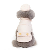 HKM-5306045 Stylish Cotton Stewardess Coat for Small to XXL Dogs - Red, Khaki, Blue