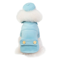 HKM-5306045 Stylish Cotton Stewardess Coat for Small to XXL Dogs - Red, Khaki, Blue