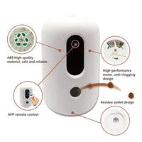 HKM-5307453 Automatic Pet Feeder with Timer for Dogs and Cats - White Color