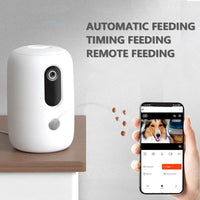 HKM-5307453 Automatic Pet Feeder with Timer for Dogs and Cats - White Color