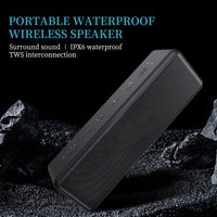 HKM-530835 Portable Waterproof Bluetooth Speaker with 40W Hi-Fi Bass, TWS Function, 18-Hour Playtime, and Built-in Mic