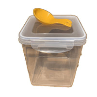 HKM-5309629 Cat Food Storage Container with Scoop - 3-Liter Capacity, Includes White Lid
