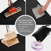HKM-5310909 Waterproof Double Layer Cat Litter Mat with Honeycomb Design, Non-Slip and Easy to Clean, Soft EVA Material