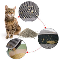 HKM-5310909 Waterproof Double Layer Cat Litter Mat with Honeycomb Design, Non-Slip and Easy to Clean, Soft EVA Material