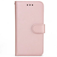 HKM-531091 Two-in-One Sheep Pattern Flip Phone Case for Apple Devices - PU Material, Simple Solid Color Design