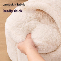 HKM-5313085 Cozy Removable and Washable Large Lambswool Cat Nest for Ultimate Comfort