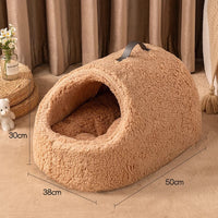 HKM-5313085 Cozy Removable and Washable Large Lambswool Cat Nest for Ultimate Comfort